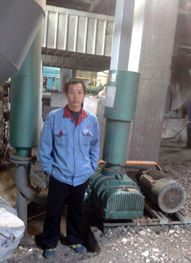 浙江金華羅茨風機現場